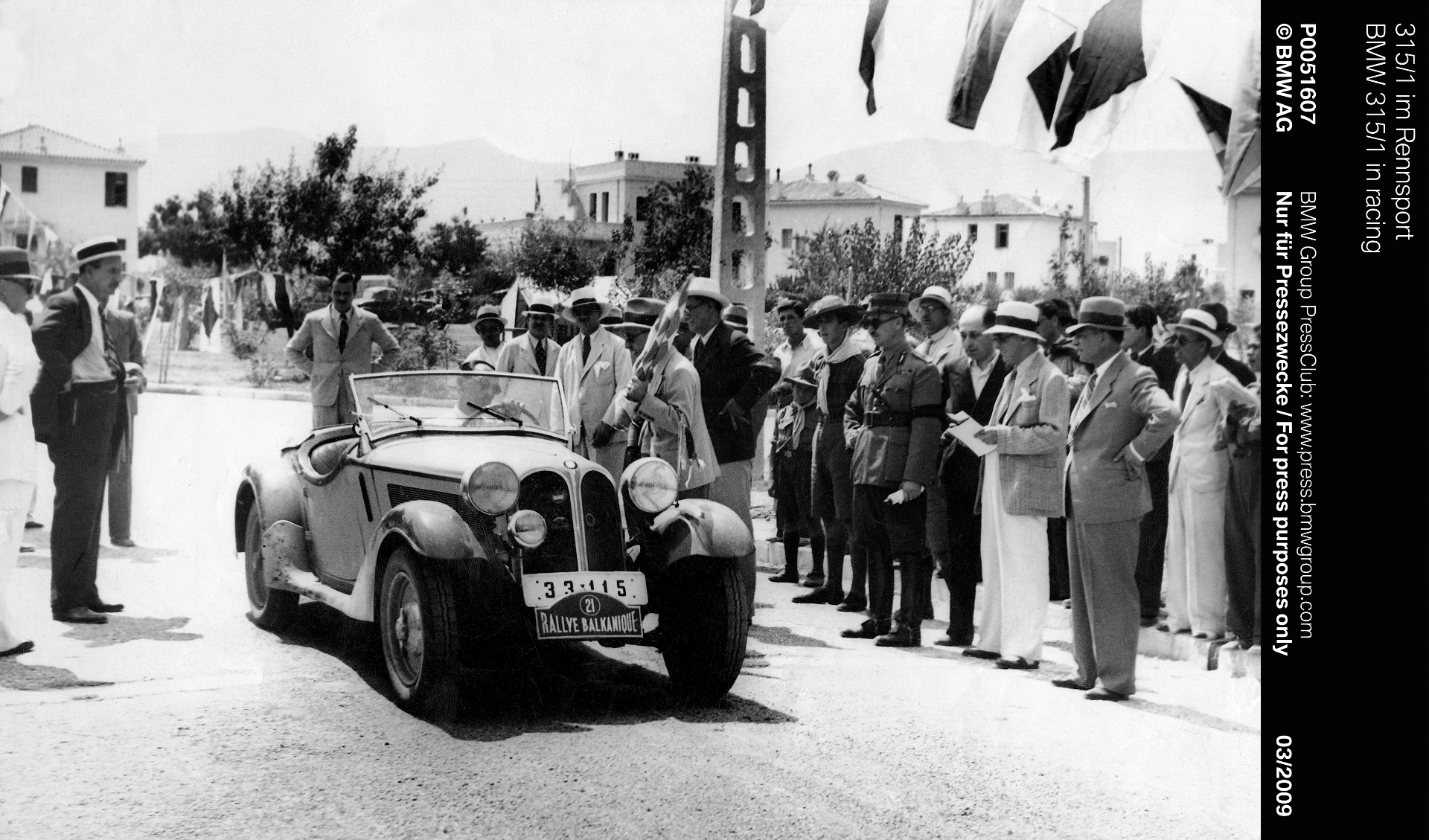 BMW 315/1 Sport en el Rallye Balkanique - Época dorada del automovilismo alemán