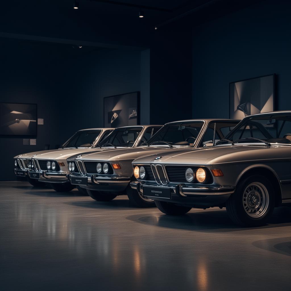Varios BMW clásicos icónicos alineados en la colección privada de Road Legacy en Sant Cugat del Vallès