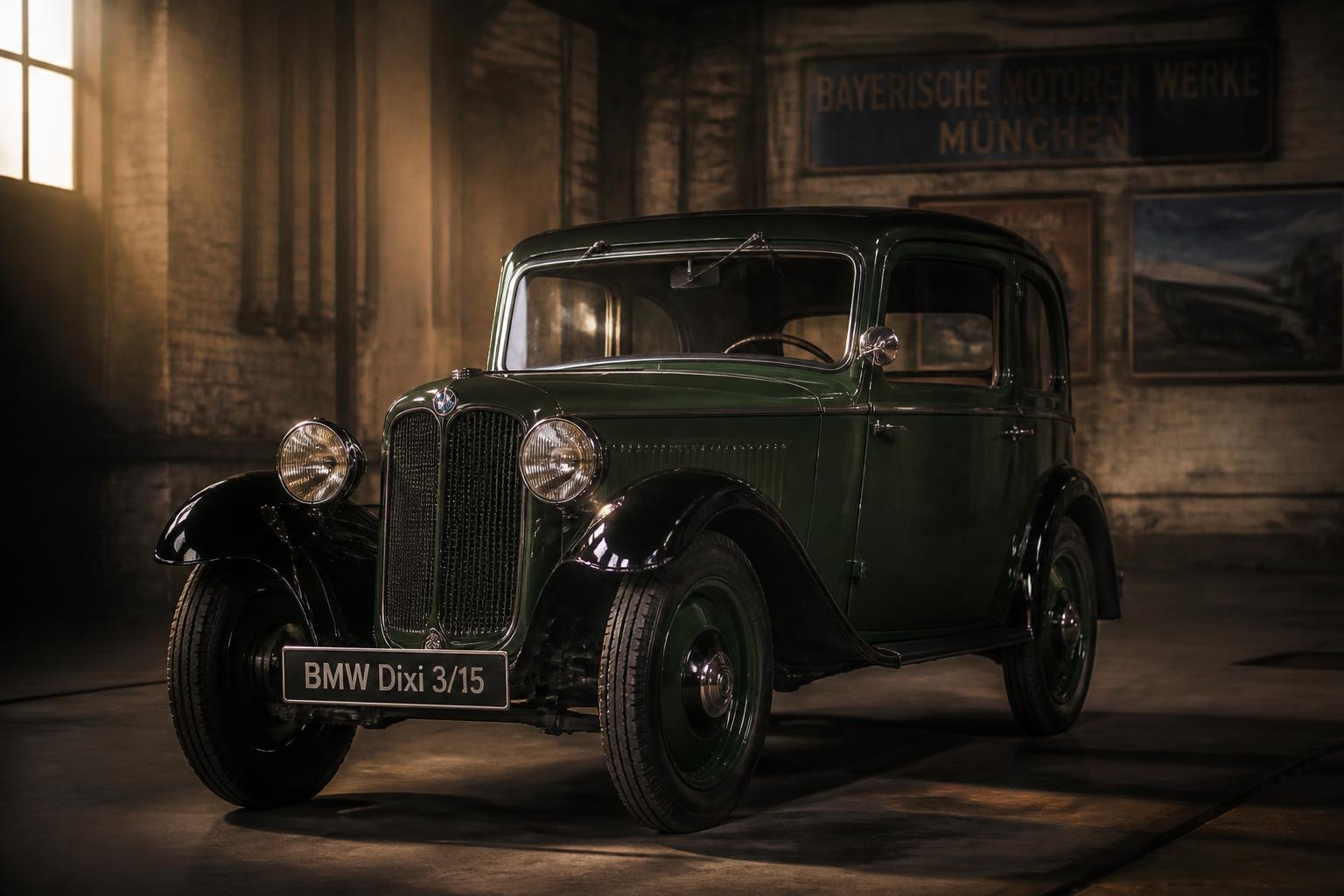 BMW Dixi 3/15 de los años 30 en la colección Road Legacy, símbolo del pivote industrial alemán durante el periodo de entreguerras