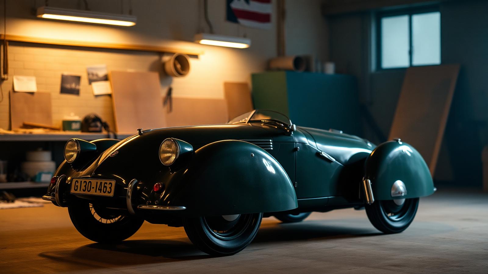 Coche deportivo Ihle carrozado a mano sobre chasis BMW Dixi en la colección Road Legacy