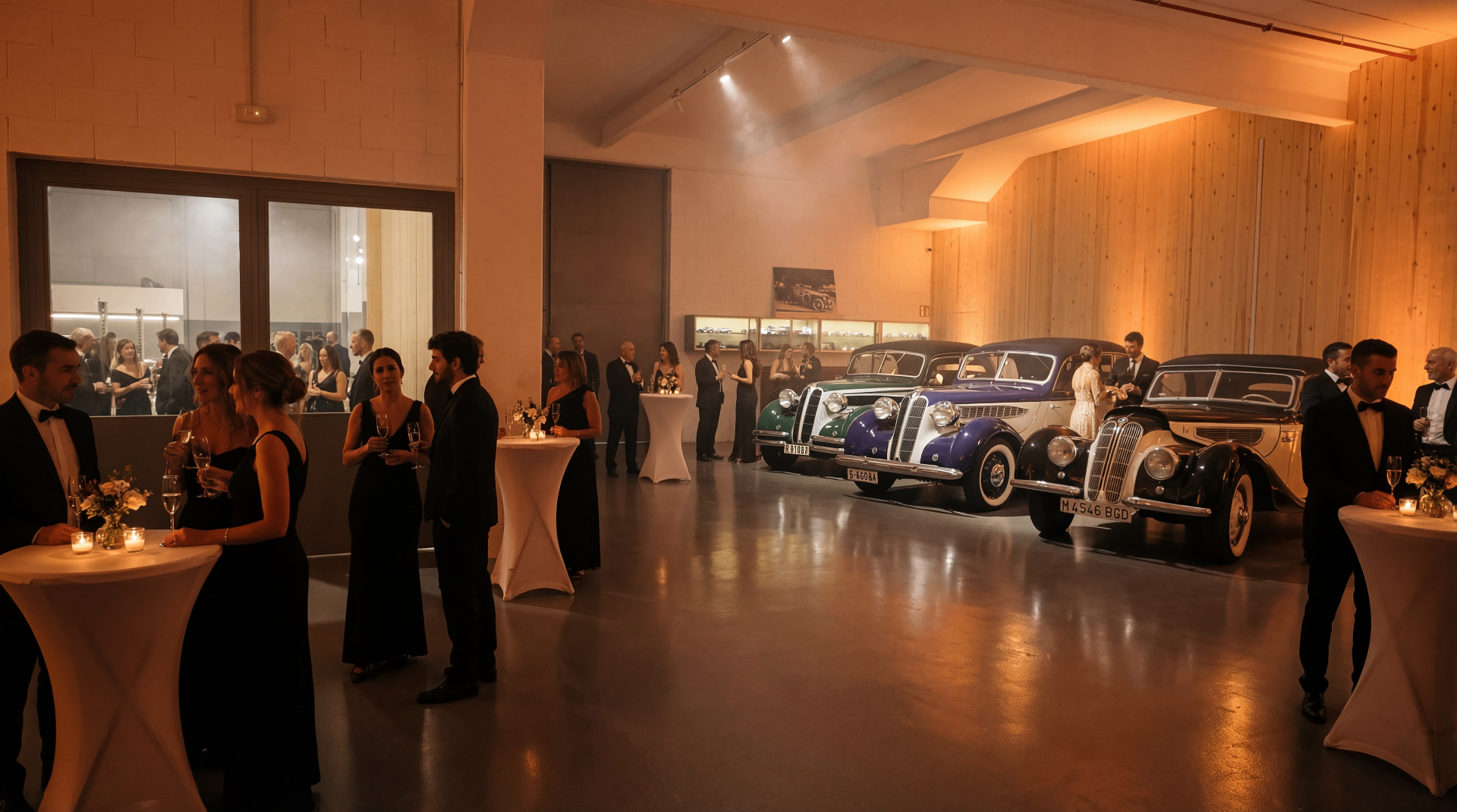 Evento corporativo exclusivo en el espacio Road Legacy con BMW históricos